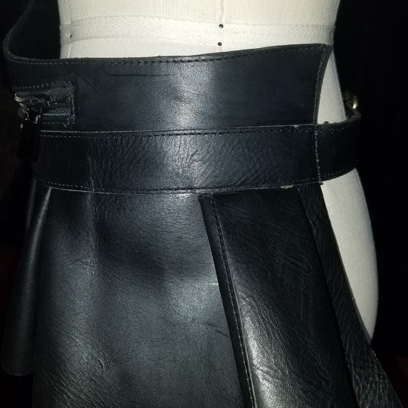 Brand new, rare all leather fanny pack corset belt - Picture 5 of 16